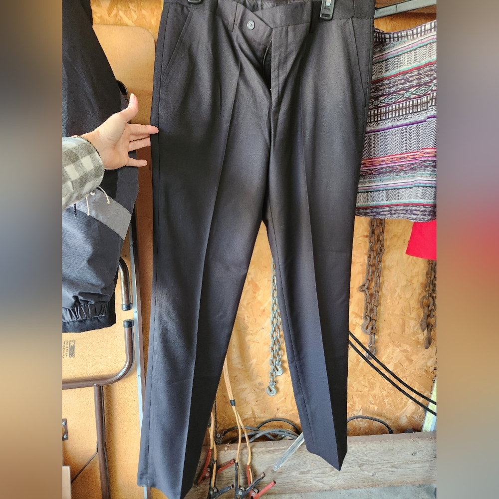 Men's Black Tuxedo Pants